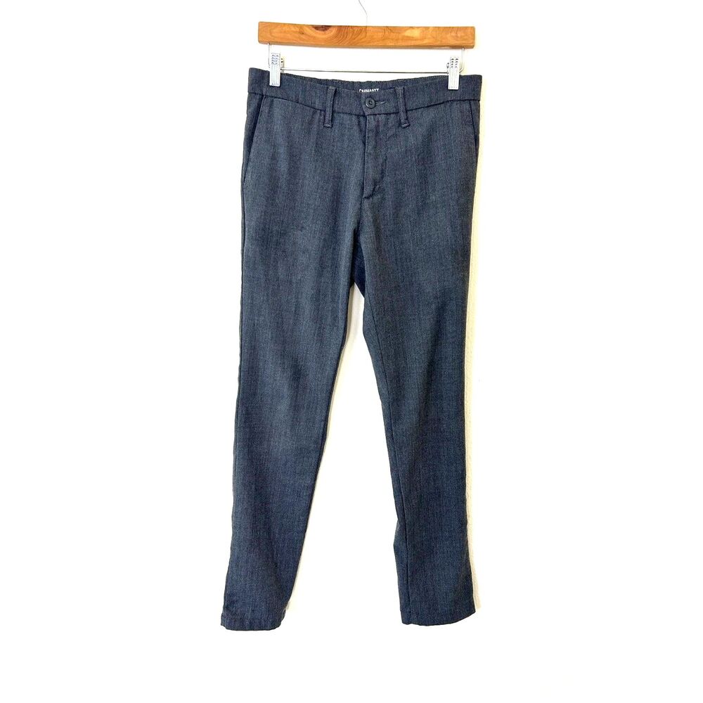 Carhartt WIP Work In Progress Sid Pant Men's‎ Size 29x32 Gray Wool Office Pants